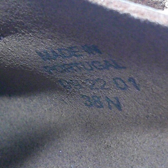 Birkenstock Comfort Suede Cognac Buckley Clog Gold buckle Size 38 - Picture 6 of 11